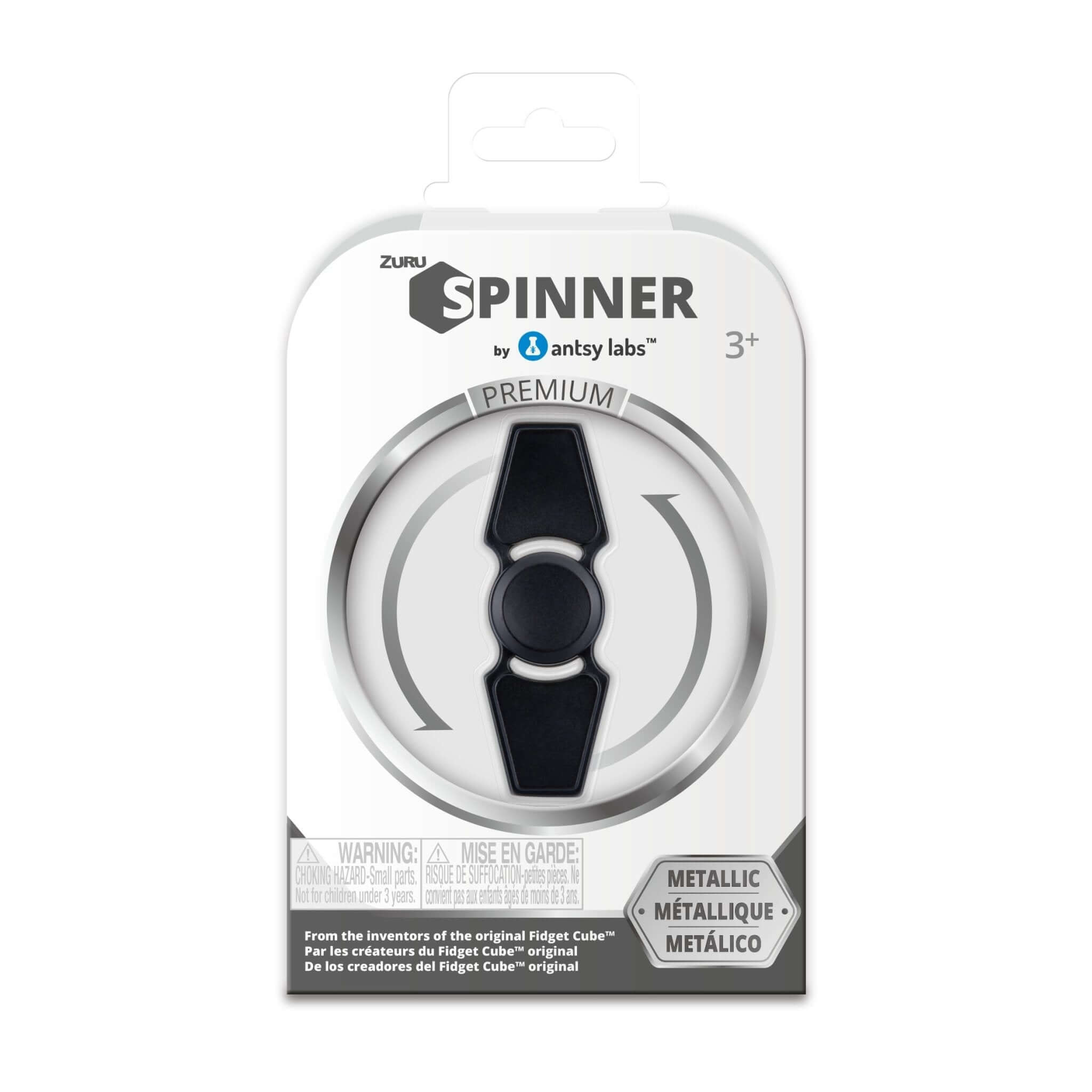 Fidget Spinner (Metallic Series) - Black - Antsy Labs