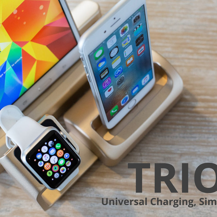 Trio - Universal Phone, Tablet, and Smartwatch Dock LIVE on Kickstarter - Antsy Labs