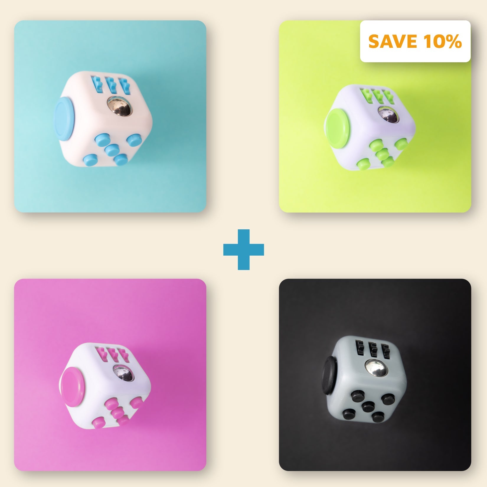 Fidget Cube 4 - Pack - Dice - Antsy Labs