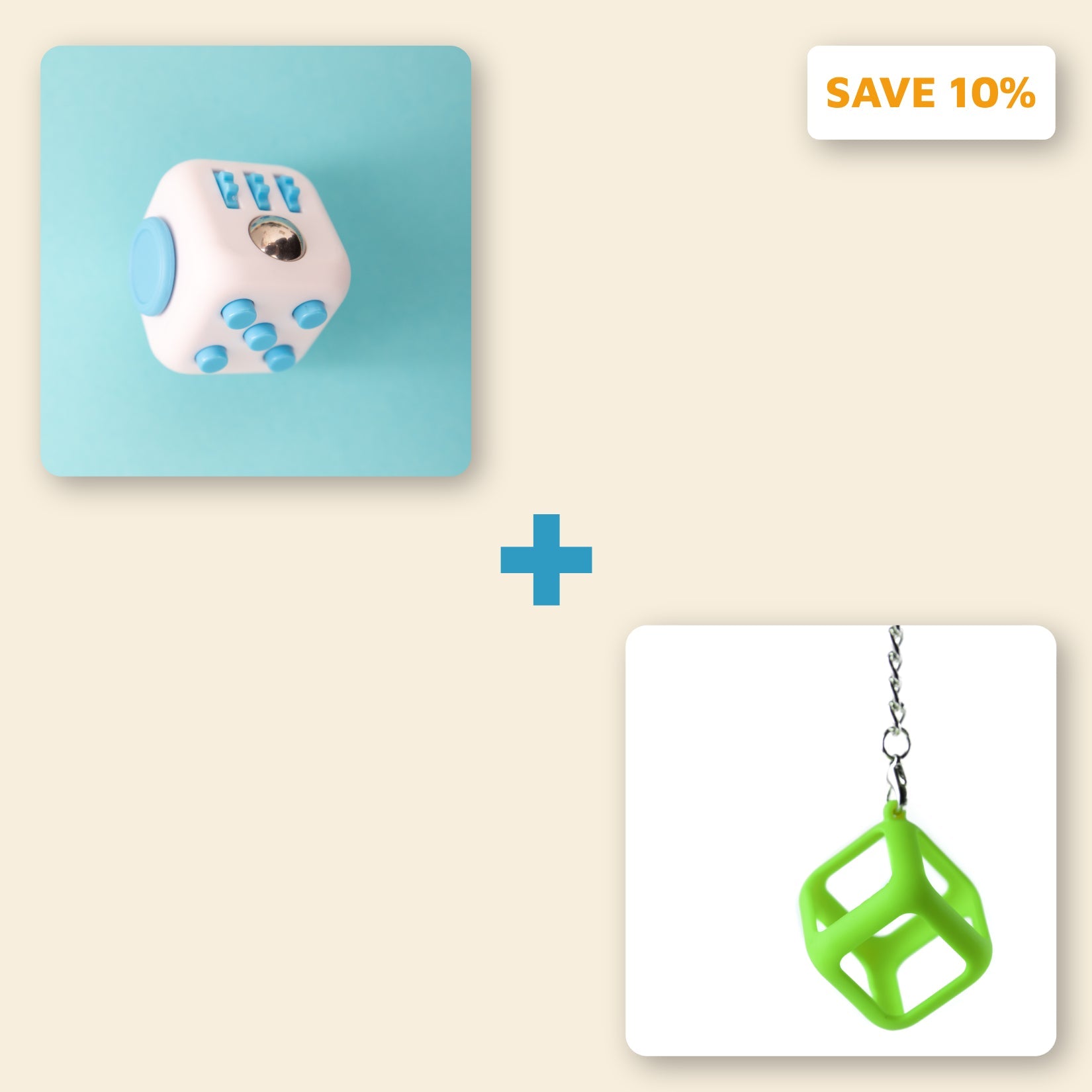 The Felix Duo | Fidget Cube + Plushie Bundle | Antsy Labs