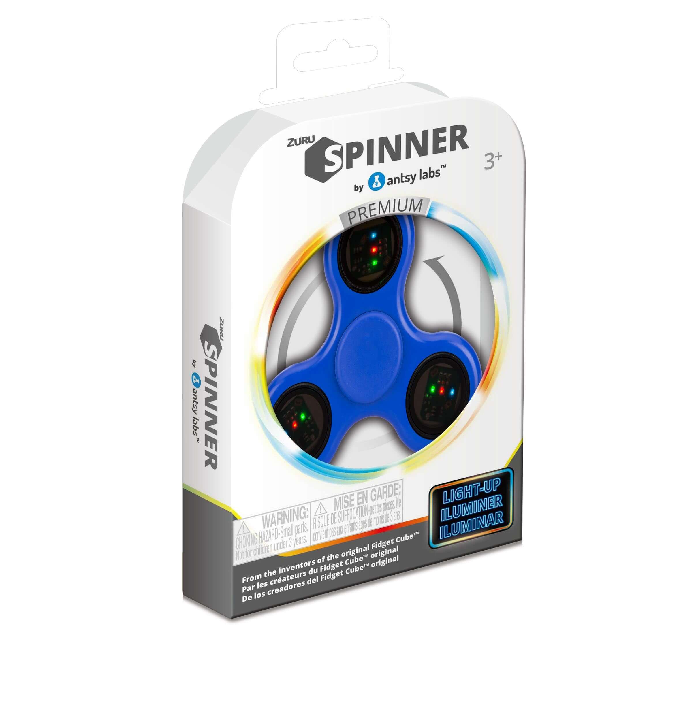 Fidget Spinner (LED Series) - Blue - Antsy Labs