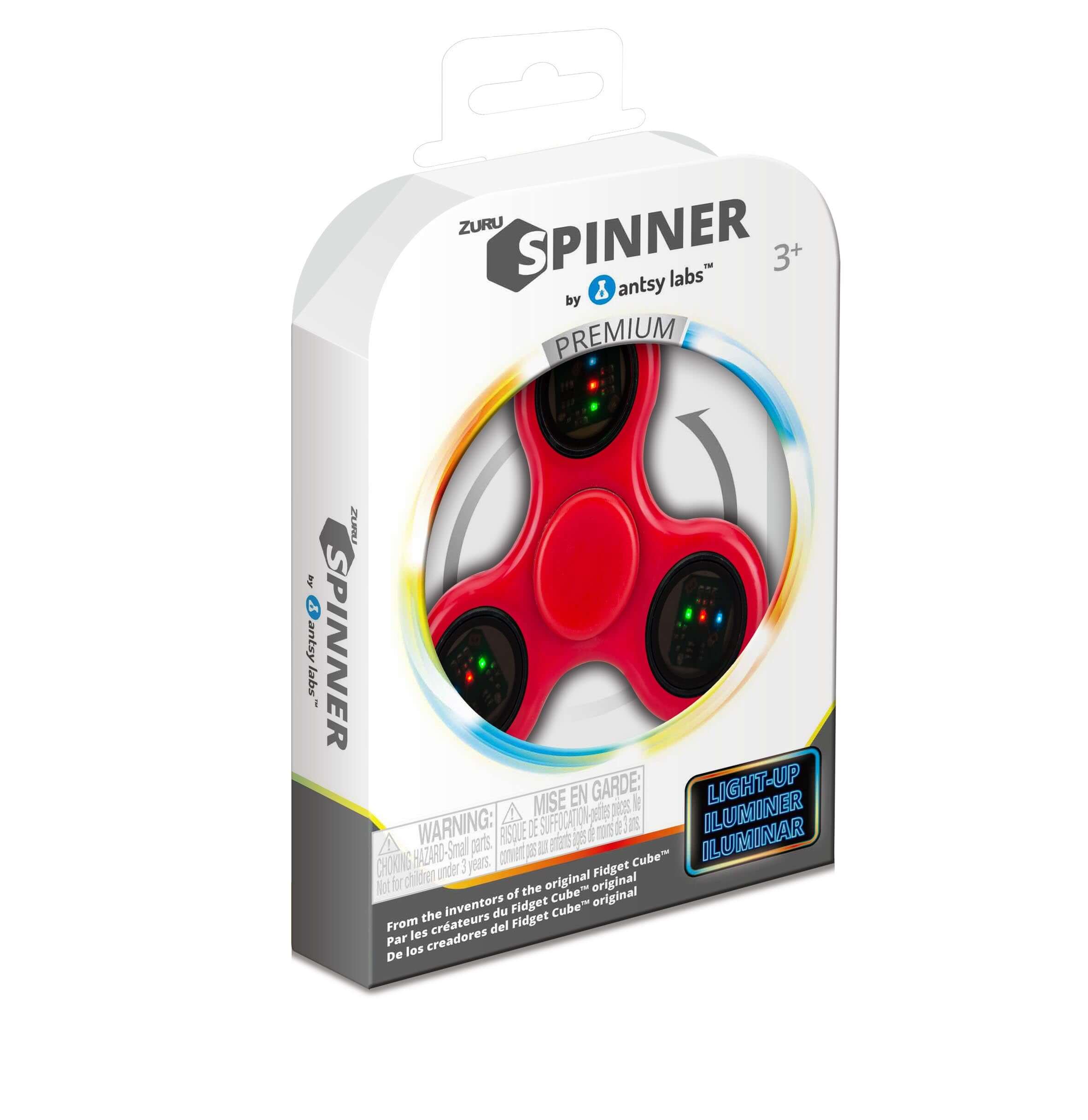 Fidget Spinner (LED Series) - Red - Antsy Labs - 2