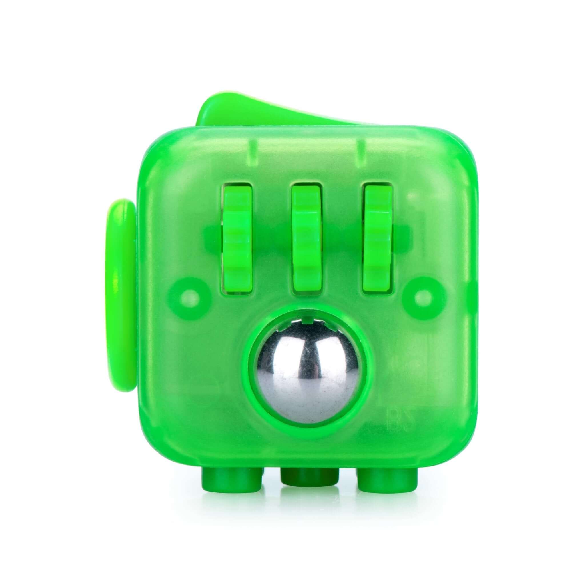 Fidget Cube (Custom Series) - Transparent Neon Green - Antsy Labs