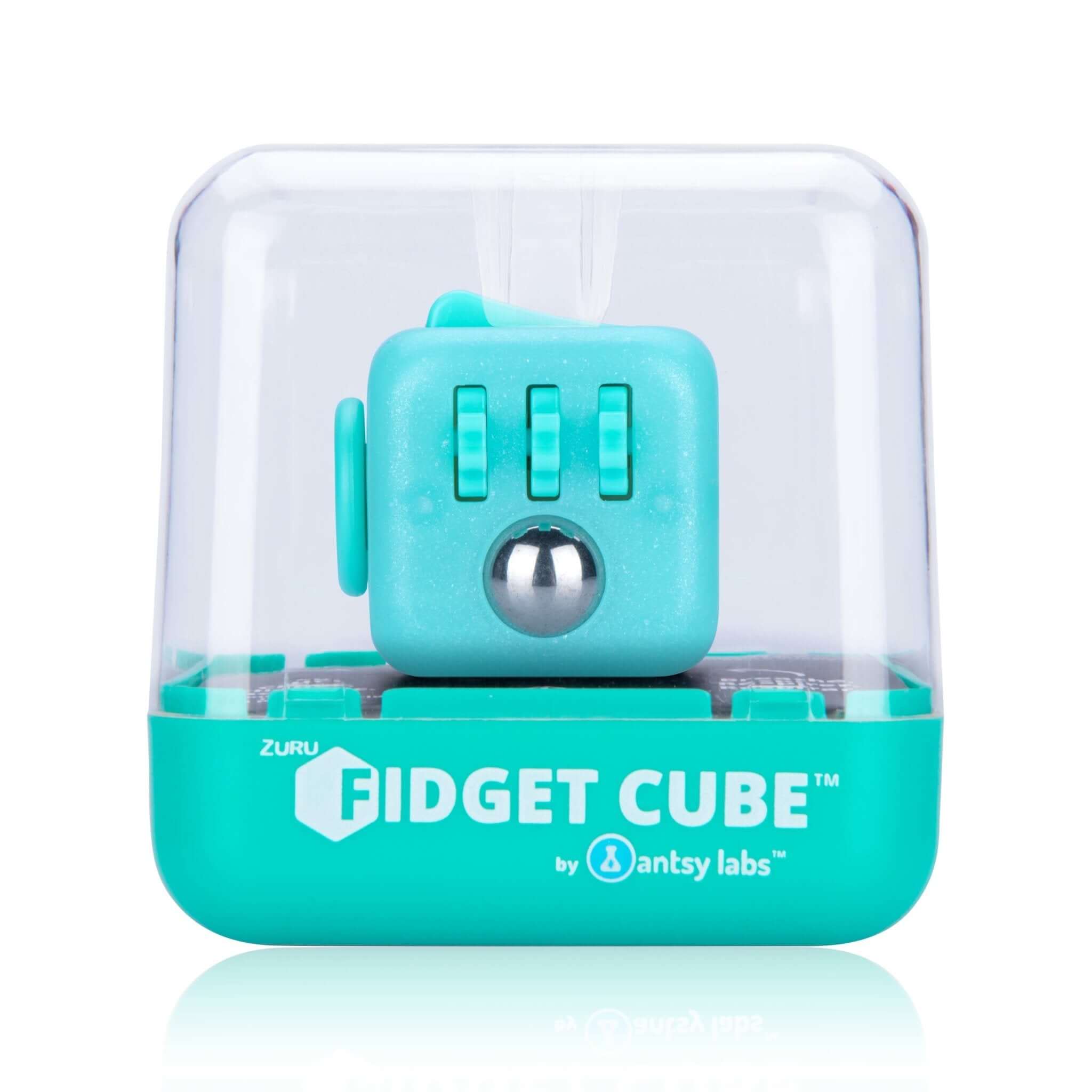 Zuru Fidget Cube by Antsy Labs Hologram Therapuetic Relax Series 3 Silver  Blue 845218020101