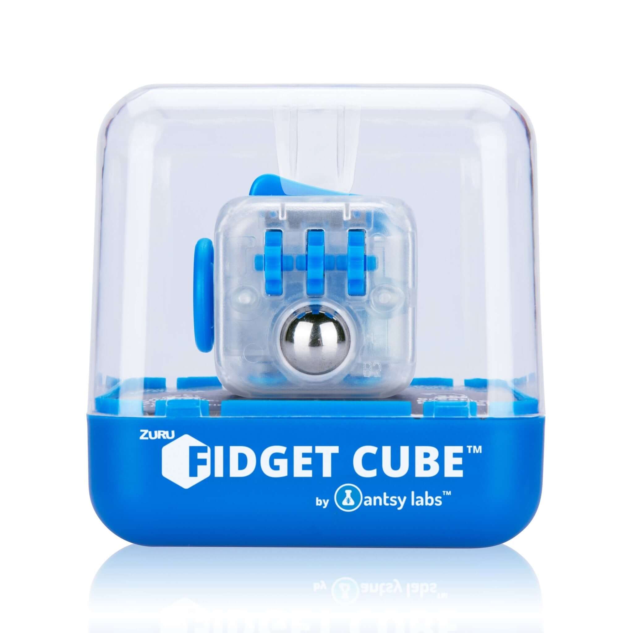 Fidget Cube (Custom Series) - Solid Blue Switch - Antsy Labs