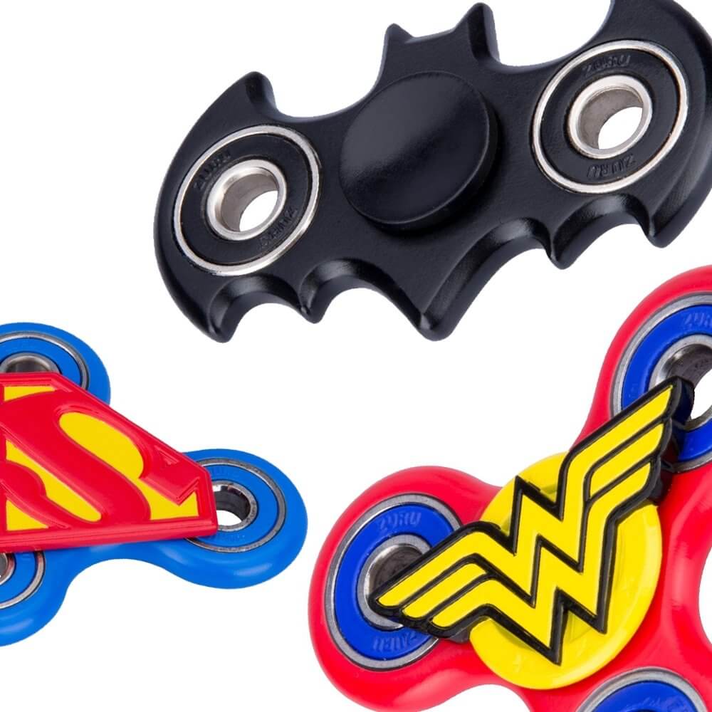 Get DC Fidget Spinners like Batman, Superman, Wonder Woman