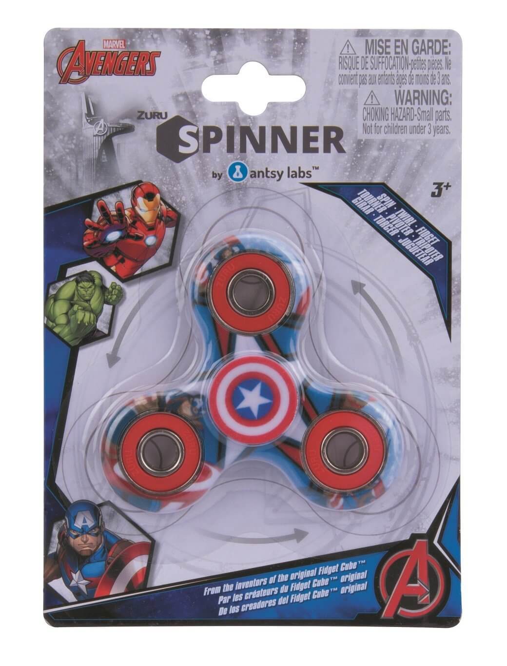 Fidget Spinner (Marvel Series) - Captain America (Print) - Antsy Labs
