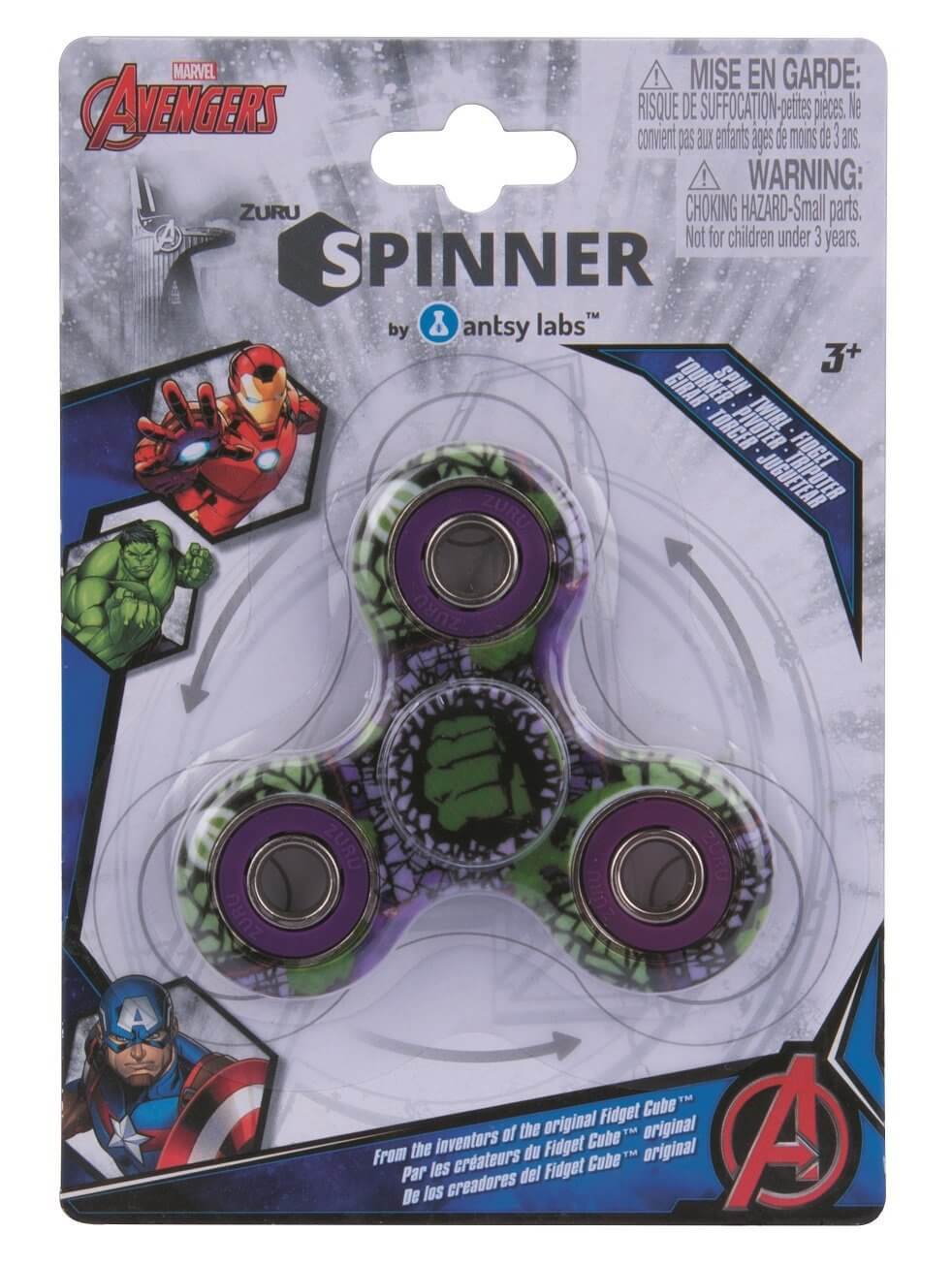 Fidget Spinner (Marvel Series) - Hulk (Print) - Antsy Labs