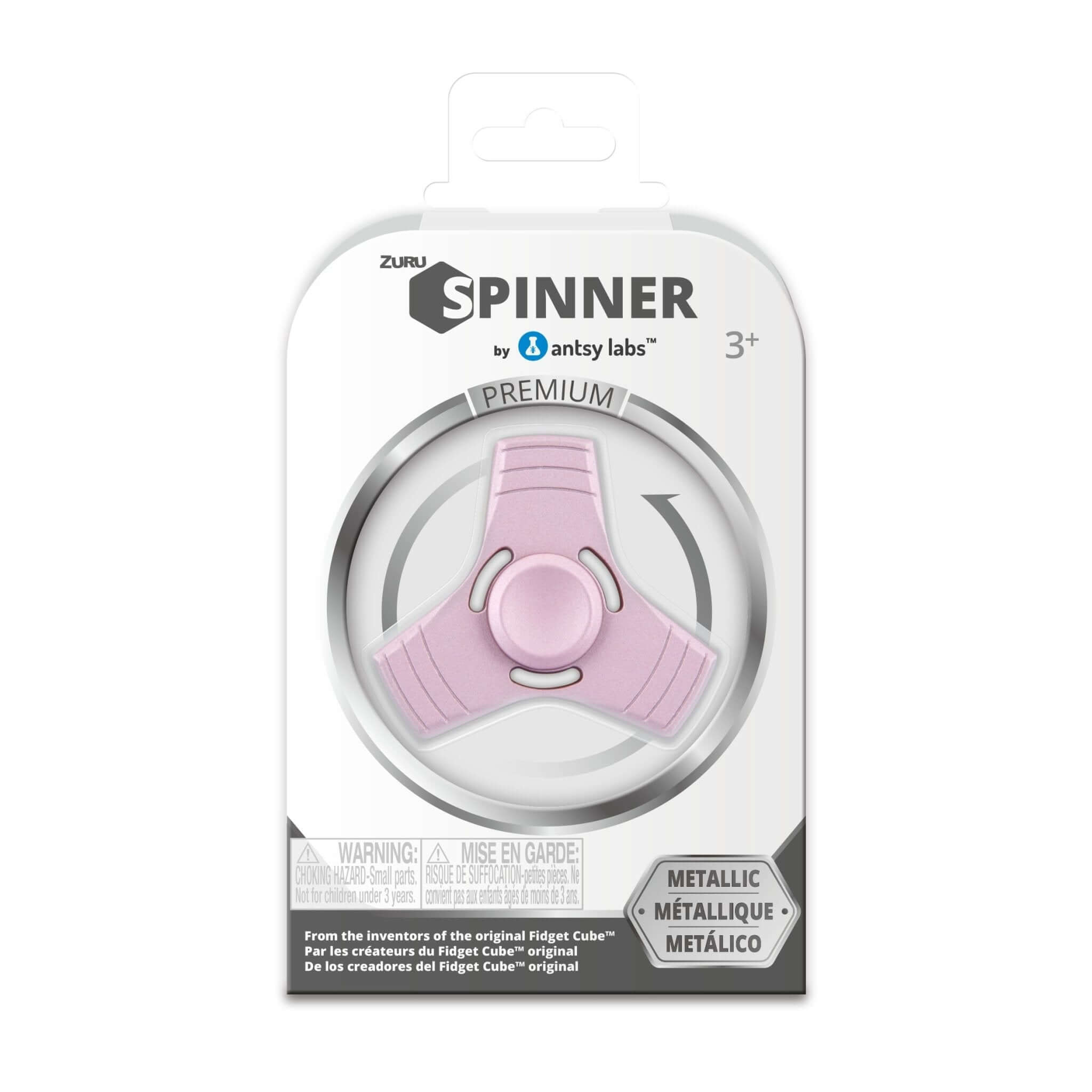 Fidget Spinner (Metallic Series) - Pink Triangle - Antsy Labs