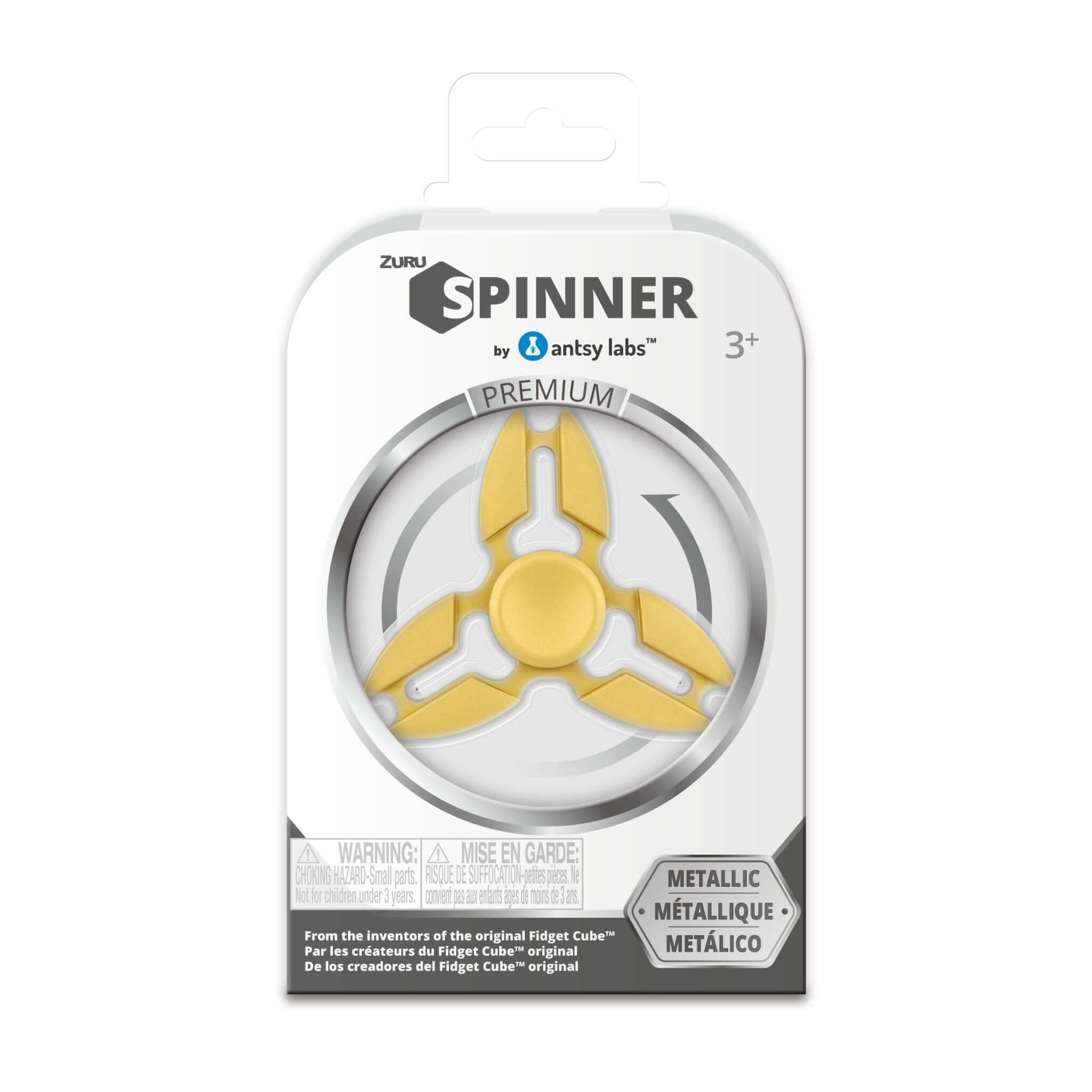 Lot of 3 Power Rangers Ninja Steel Fidget Spinners by Fijix Yellow Blue Gold
